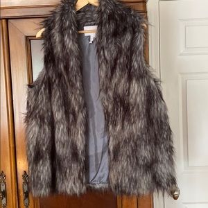 Faux fur vest